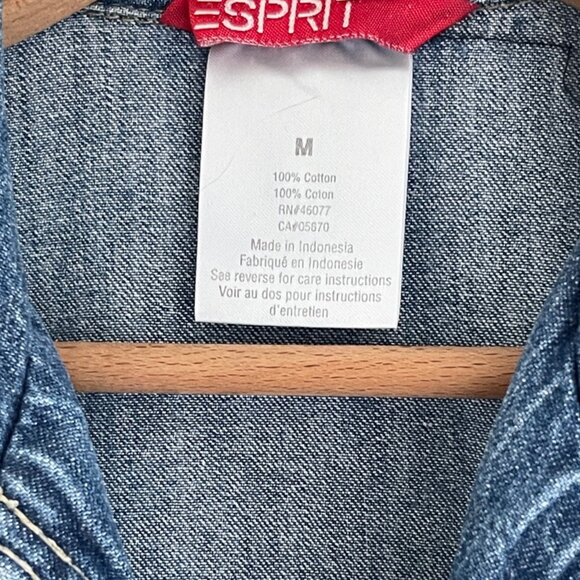 ESPIRIT Denim Sleeveless Maxi Dress: New w/o Tags! MEDIUM (RUNS QUITE SMALL) - Picture 4 of 5